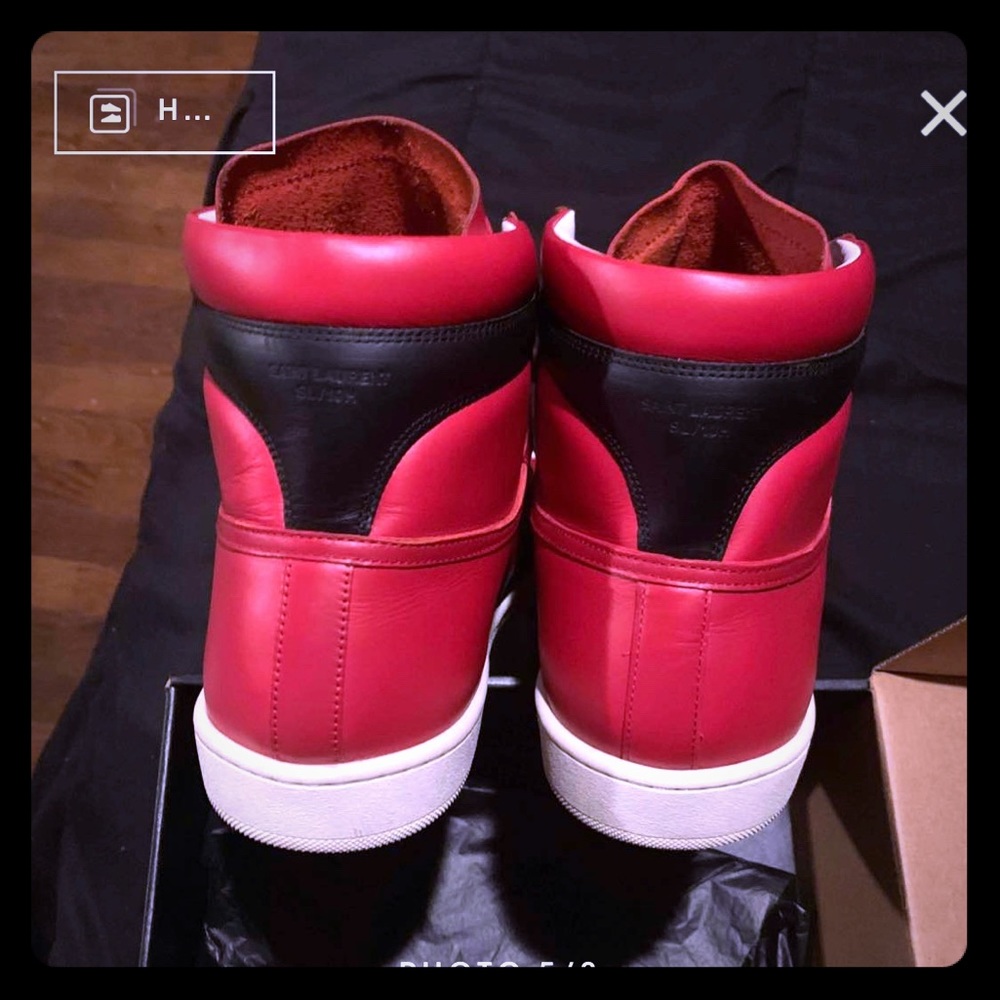 Saint Laurent Sneaker Red Leather